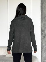 Жіноча туніка з легкої ангори з люрексовим напиленням 230222-3 Чорний