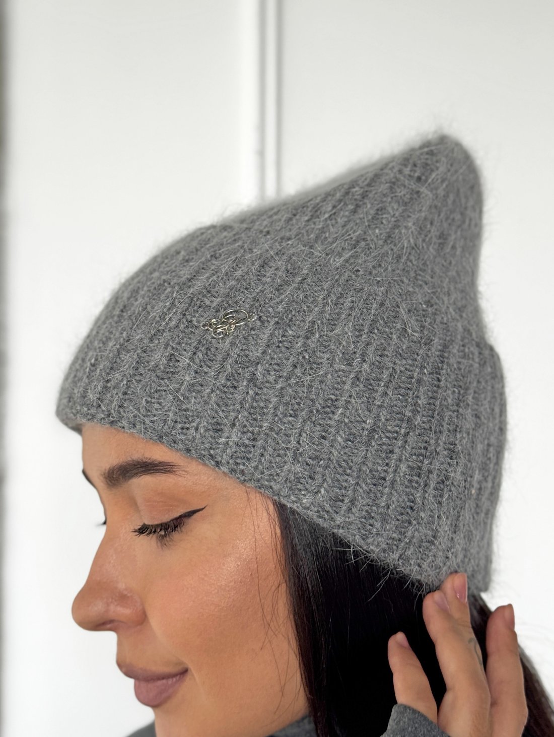 М’яка шапка-біні на флісі для холодної пори року INNOE 950826-1 Сірий - Innoe