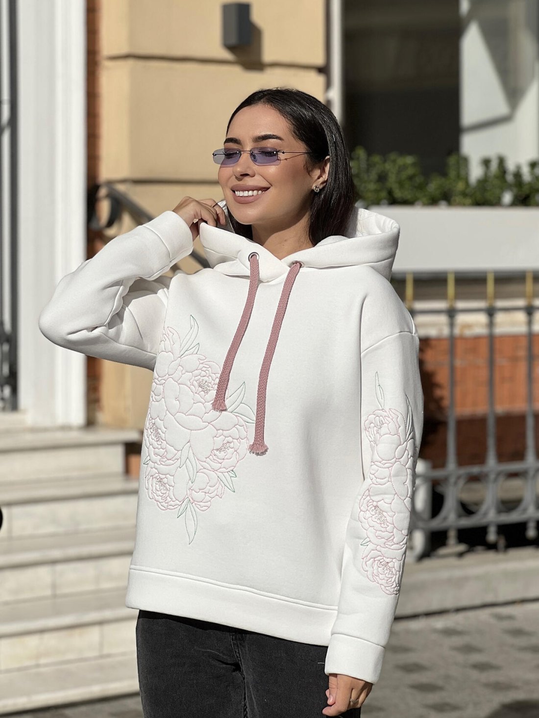 Жіночий худи у стилі oversize 230227-3