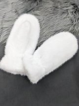 Ультрам’які хутряні рукавички INNOE 85005-2 Білий