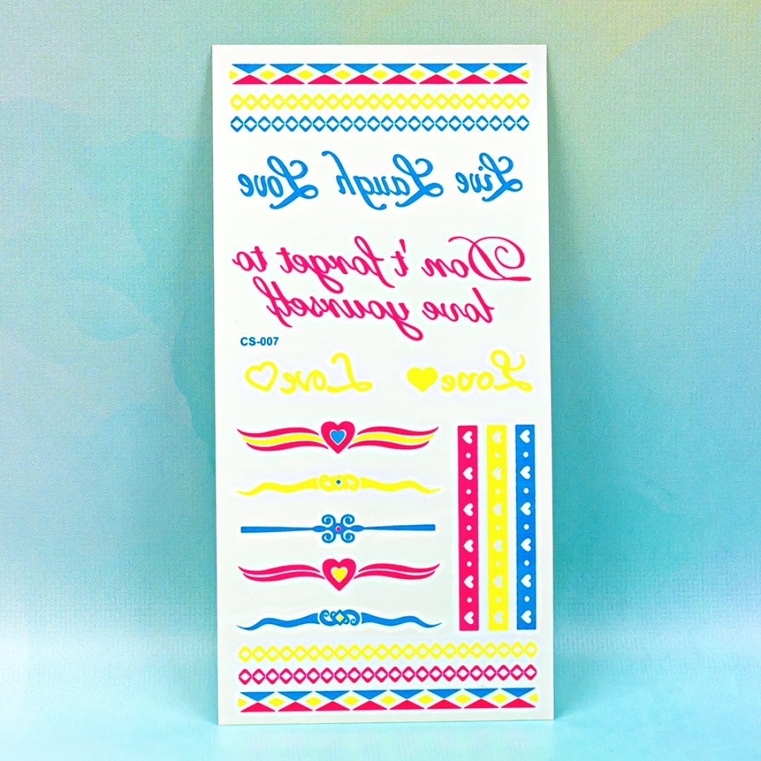 Неонові татуювання Написи 21 см - Pobut