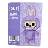 Конструктор Magic Blocks Лабубу Висота 30 см Бузковий - Pobut