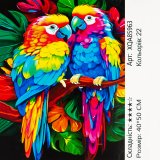 Алмазна мозаїка Два Папуги 40*50 см