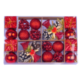 Ялинкові іграшки настрій 5,5 см, 24 предметів, набір