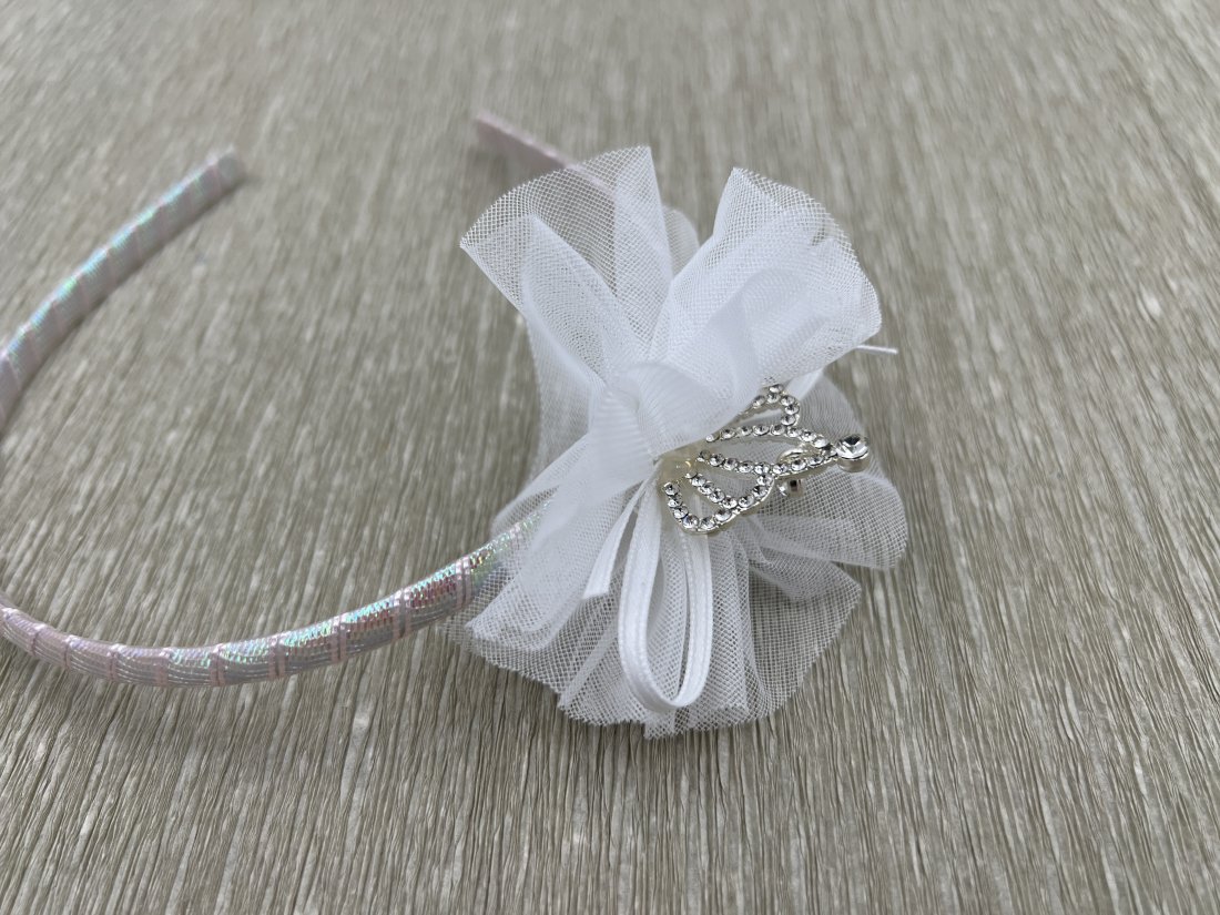 Дитячі обручі для волосся, з короною - Кристалік