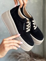 Кросівки casual чорний замш INNOE 777565-1 Чорний - Innoe