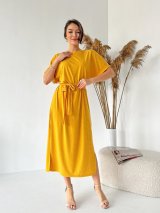 Яскрава сукня вільного крою з розрізами 270573-1 - Купити