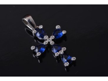 Підвіс-хрестик "Крапля" - Фото Підвіс-хрестик "Крапля" - Купити