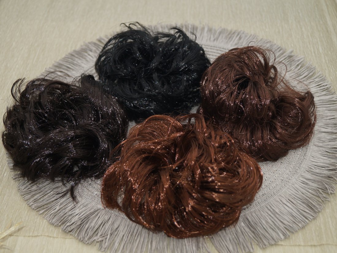 Резинки для волосся. Об'ємні. Штучне волосся.