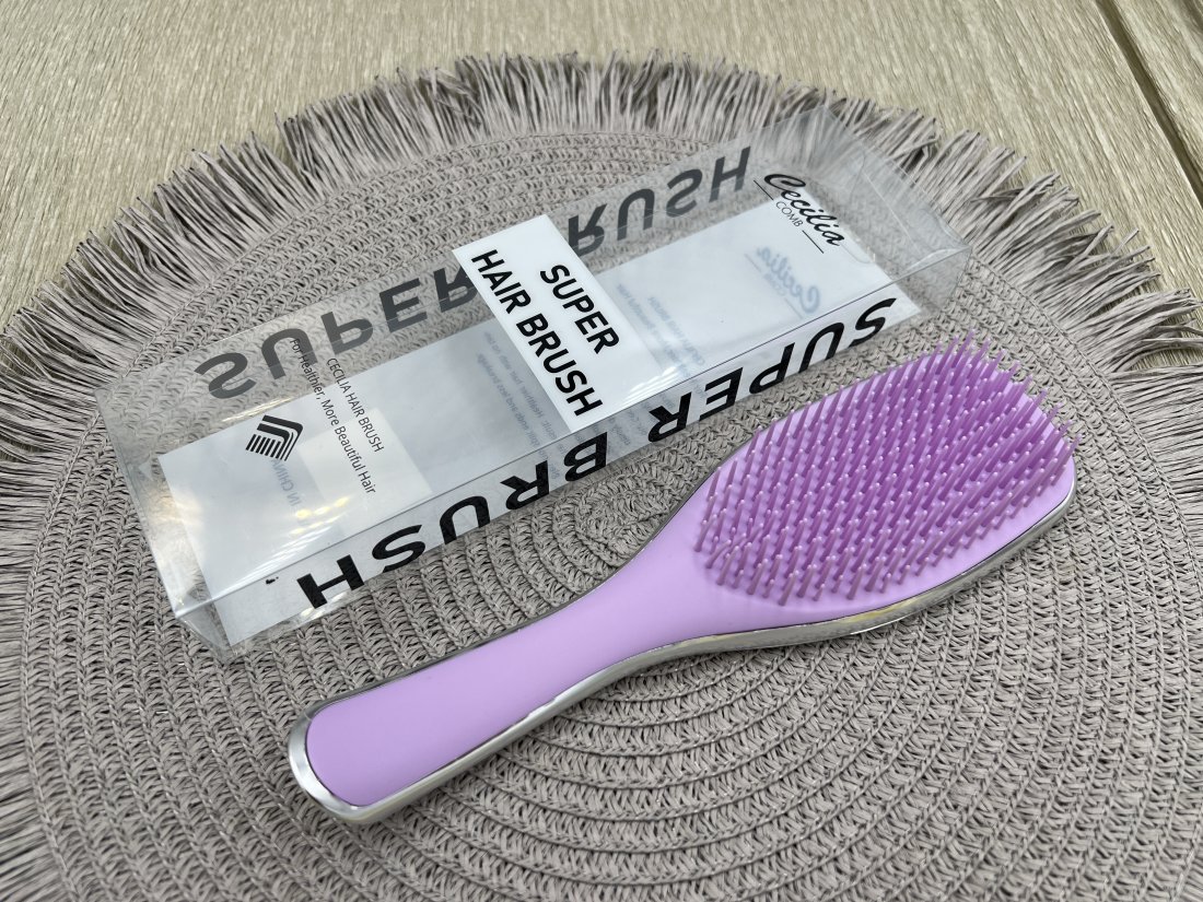 Гребінець для волосся в коробочці. Cecilia Срібло - Кристалік