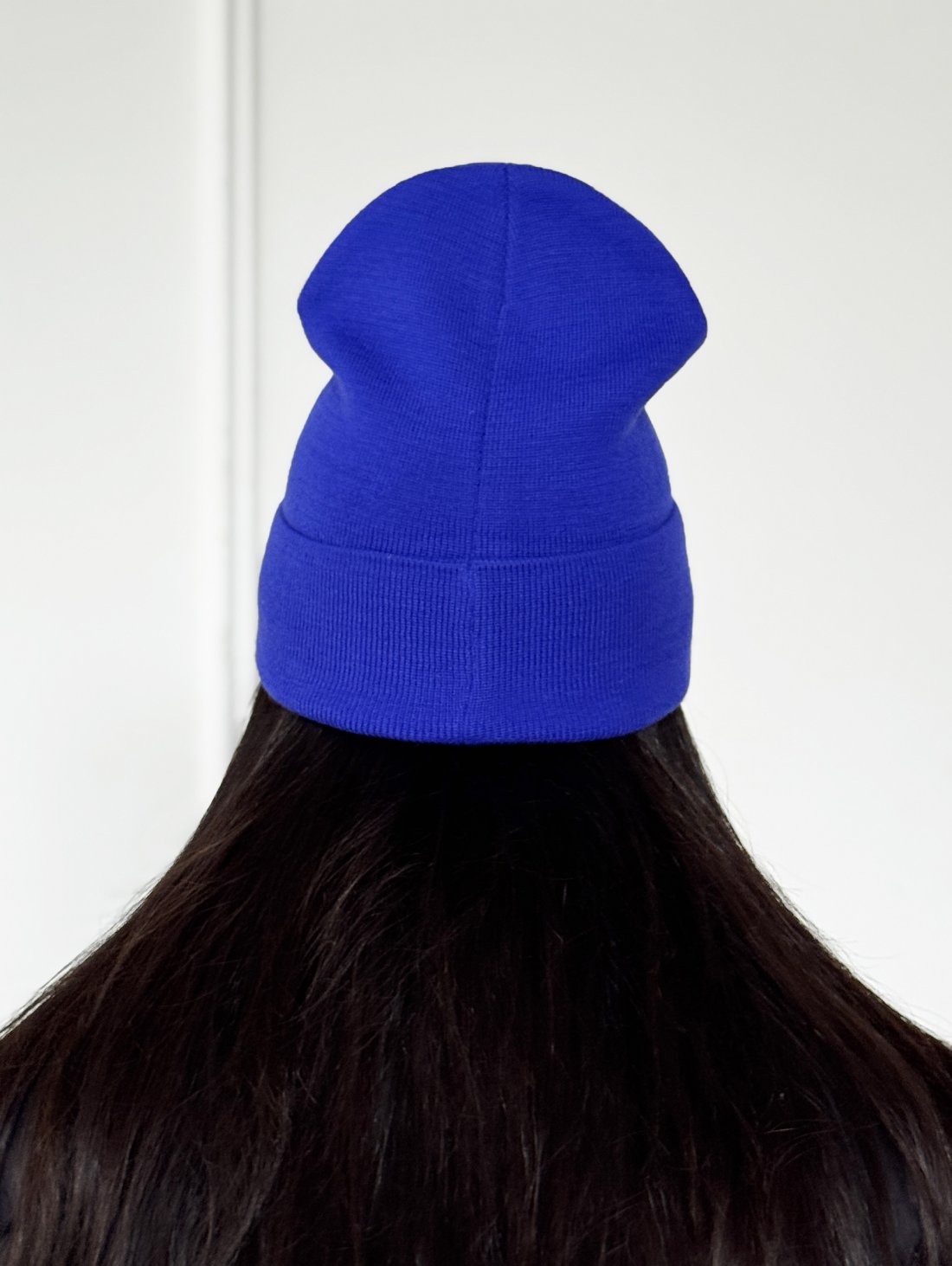 Яскрава модна шапка в'язана універсальна INNOE 950118-1 Лазур