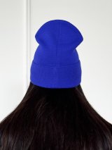 Яскрава модна шапка в'язана універсальна INNOE 950118-1 Лазур