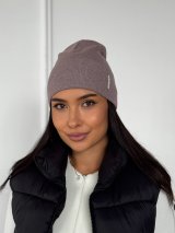 Універсальна шапка для осені та зими INNOE 950251-1 Капучино