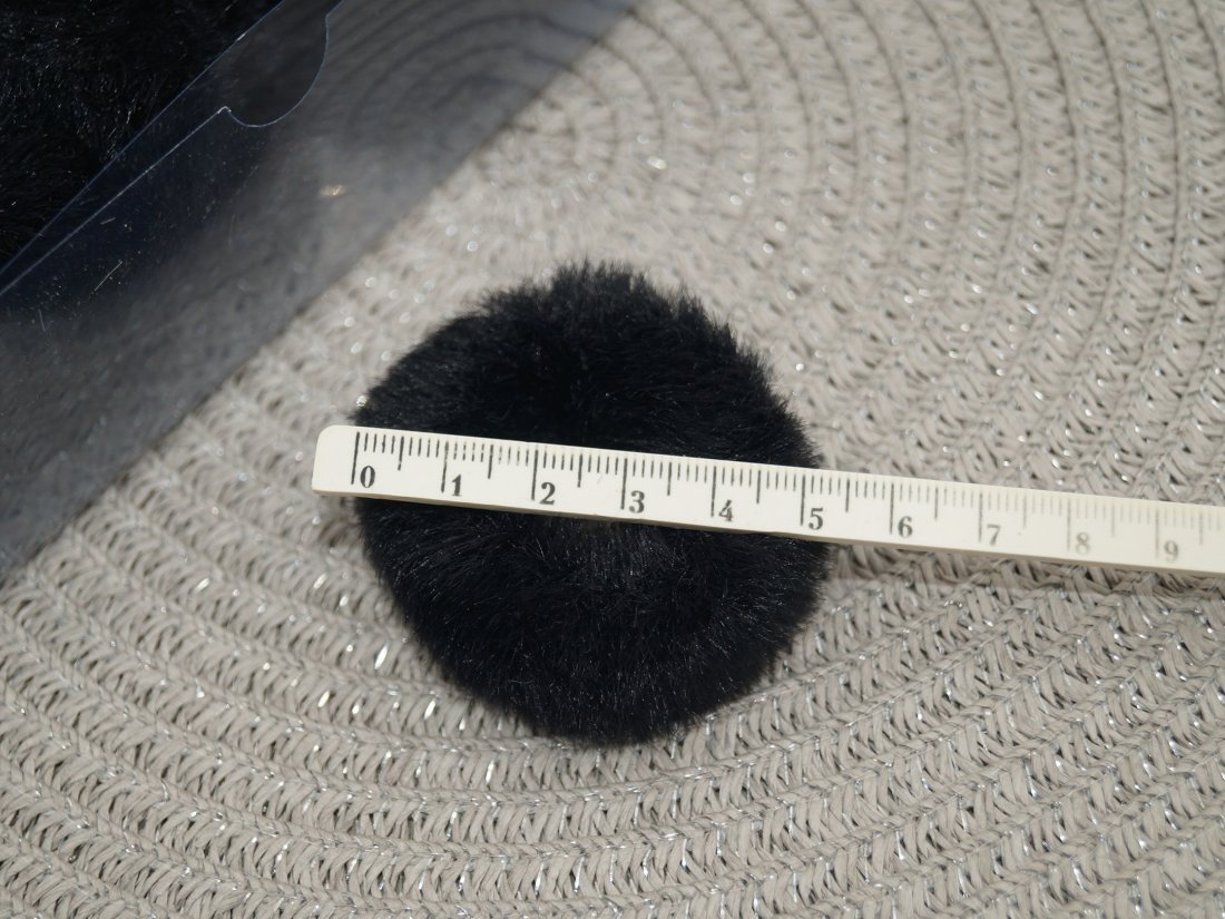 Резинки для волосся, в коробочці. Штучне хутро. - Кристалік