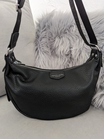 Сумка Urban Strap під натуральну шкіру з широкою шльовкою INNOE 350012-2 Чорний - Купити