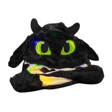 Сяюча шапка Дракон Чорний - Купити