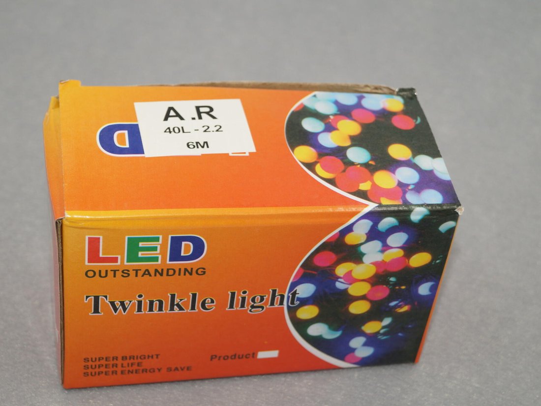 Гірлянда світлодіодна. 40 ламп. 6 метрів. Діаметр 2.2 см. - Кристалік