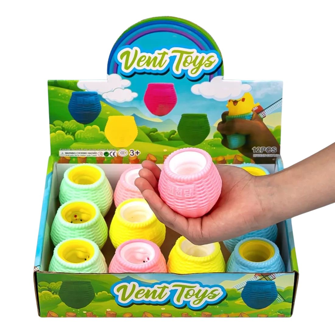 Антистрес тиснув Зайчик у Кошику 11 см - Pobut