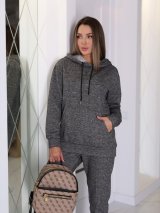 Жіночий спортивний костюм з худі та джоггерами INNOE 210350-3 Сірий
