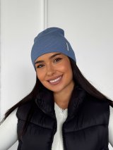 Жіноча шапка з відворотом – комфорт і стиль INNOE 950251-1 Джинс
