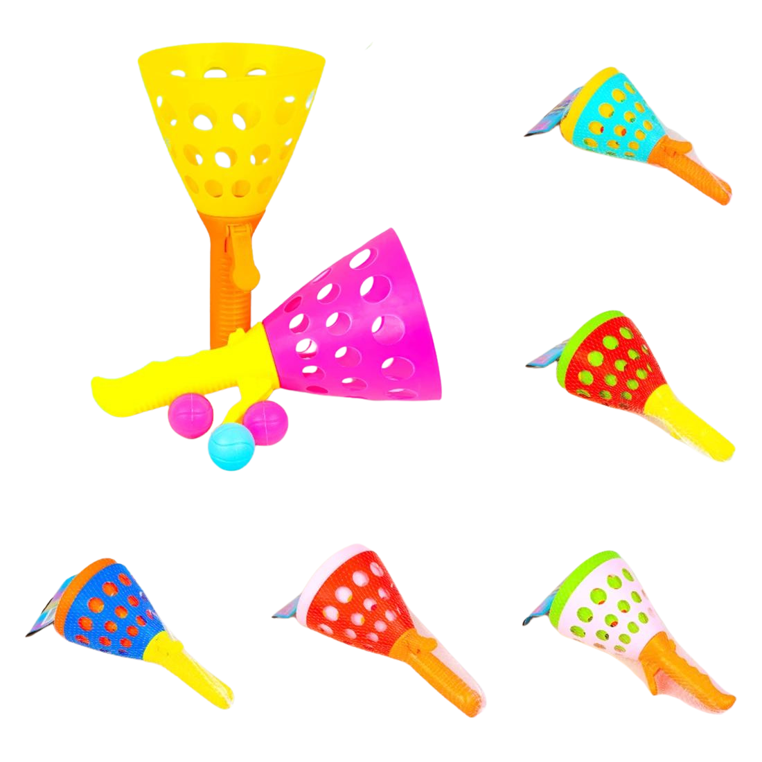 Пластикові іграшки Кетчбол кружок 25 см 6 штук