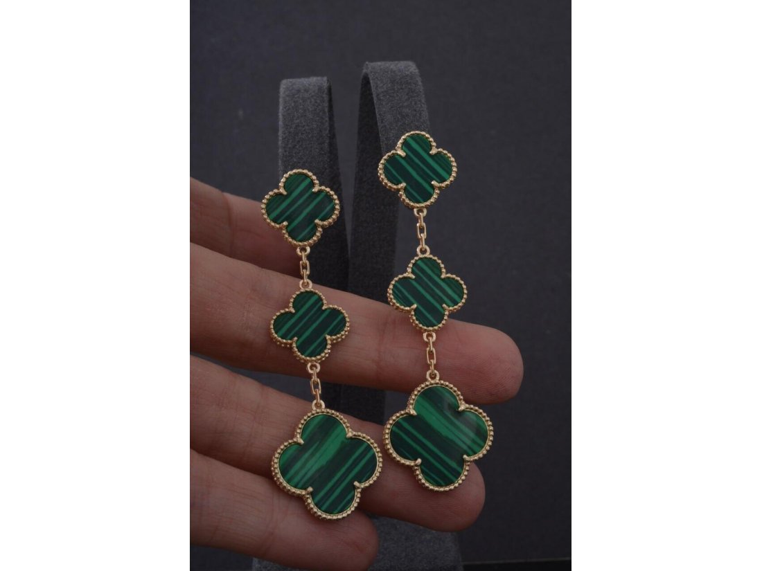 Сережки у стилі Van Cleef - Фото2 Сережки у стилі Van Cleef - Багира