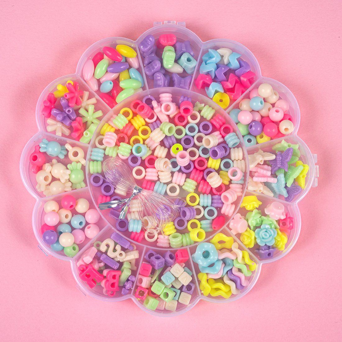 Набір намистин для плетіння браслетів Квітка 14,5 см - Pobut