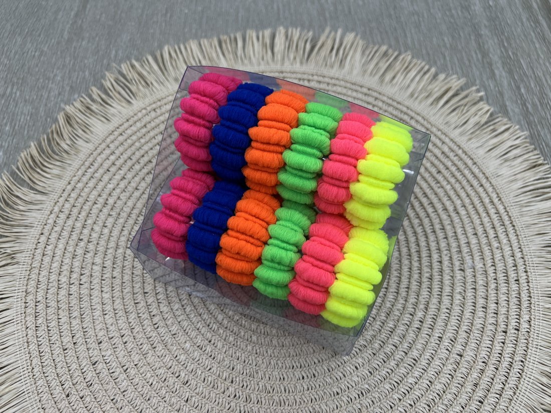 Резинки для волосся, в коробочці, 5см .