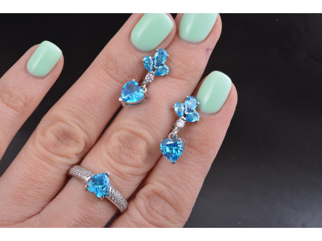 Сережки «Сердечко» - Багира