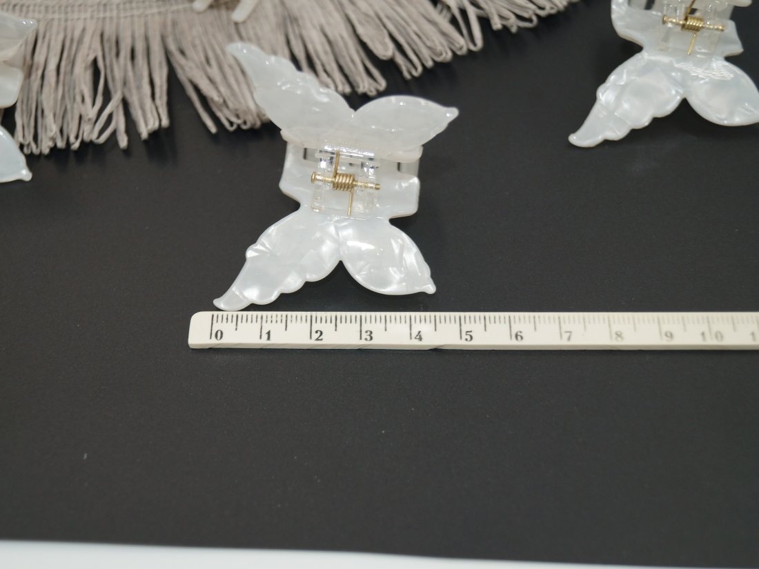 Краби для волосся. Французький пластик. 4.5 см. - Кристалік