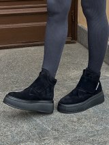 Практичні зимові черевики з натуральної замші INNOE 777562-4 Чорний