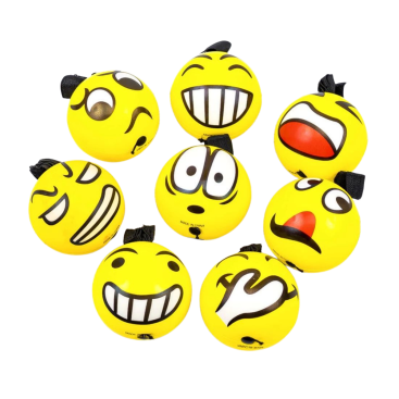 Поролонові м'ячі Смайли на гумці 7,6 см - Купити