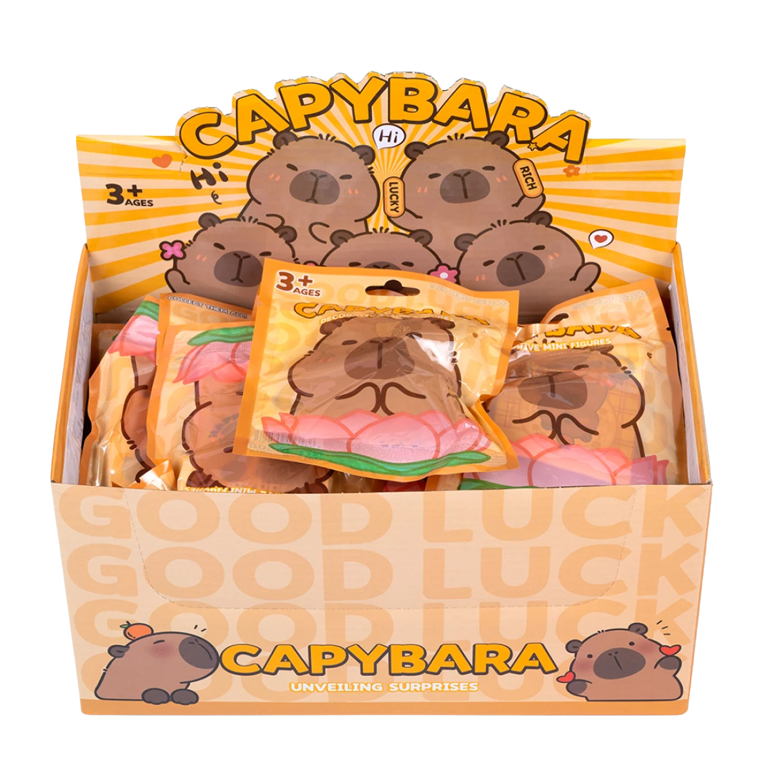 Фігурки з картками Капібара у пакеті 24 шт