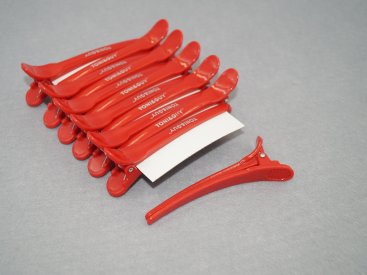 Затискач перукарський. Tony Guy Червоний. - Купити