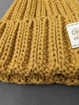 Тепла стильна в’язана шапка на флісі INNOE 950234-1 Жовтий