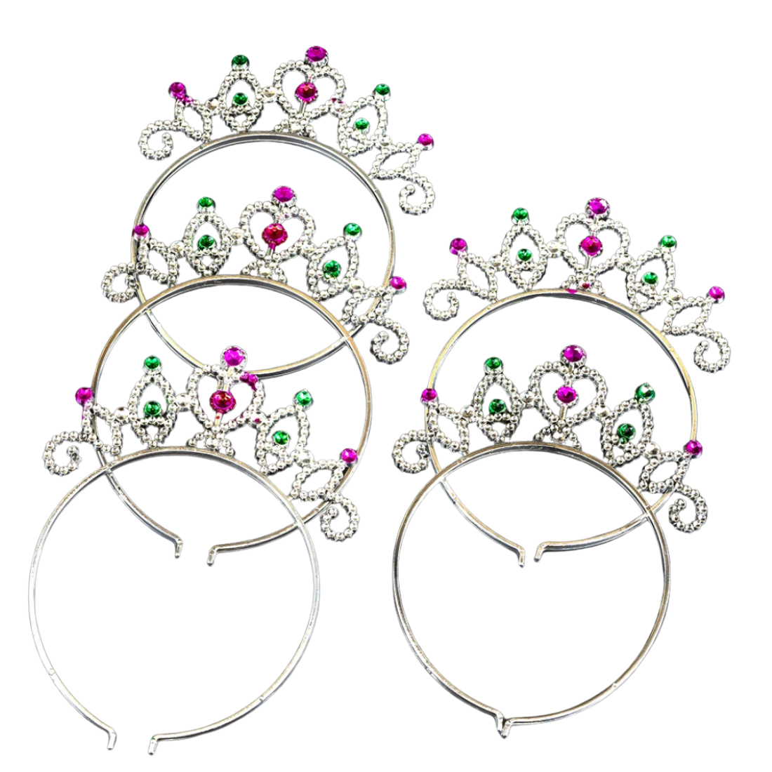 Святкова корона Серце рожеве 18 см