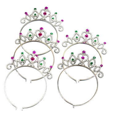 Святкова корона Серце рожеве 18 см - Купити