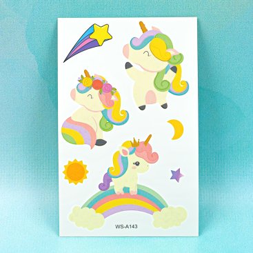 Дитячі татуювання Єдинороги WS-A143 - Купити
