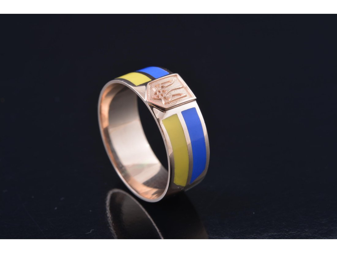 Каблучка &quot;Україна&quot; з емаллю - Багира