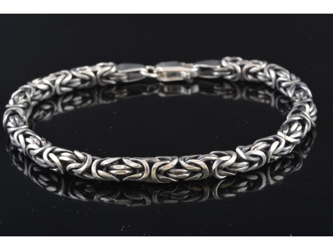 Браслет чоловічий &quot;Візантійський&quot;, срібло