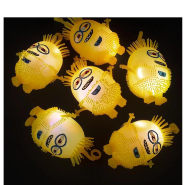 Силіконові міньйони їжачки 10 см, що світяться - Купити