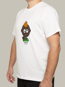 Чоловіча футболка, біла з принтом аватара Hopper 049 - Купити