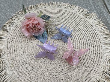 Краби для волосся. Французький пластик. 6 см - Купити