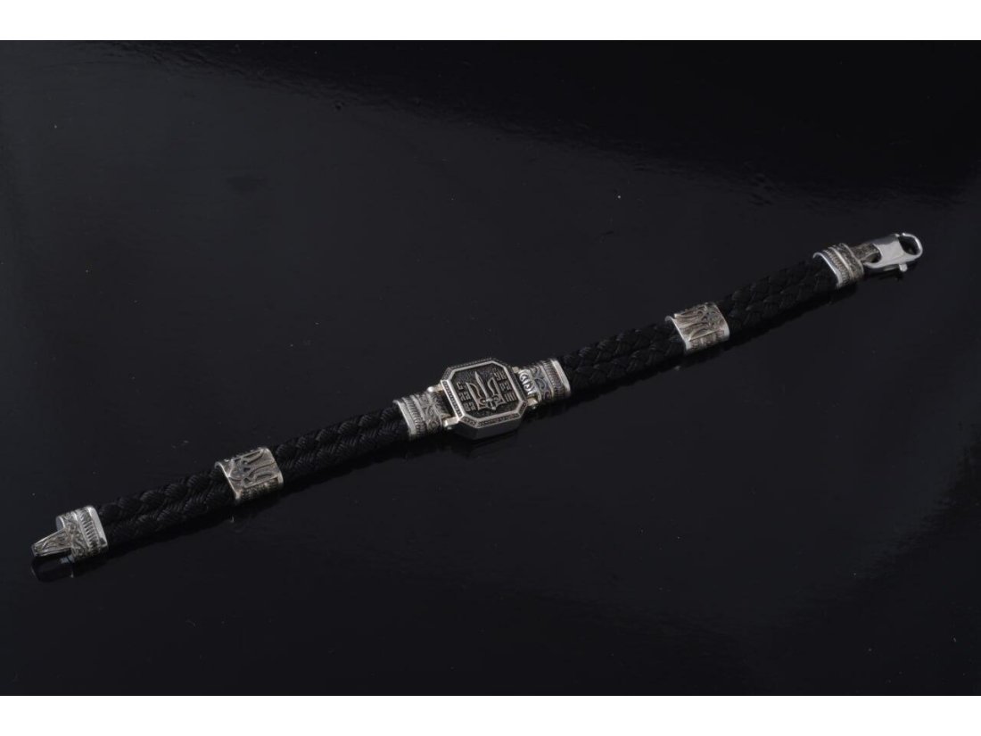 Браслет чоловічий "Слава Україні" - Фото3 Браслет чоловічий "Слава Україні" - Купити