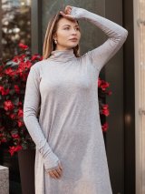 Лаконічна довга сукня-гольф з ангори 270384-3 - Innoe