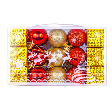 Ялинкові іграшки блиск 3 см, 30 предметів, набір - Купити