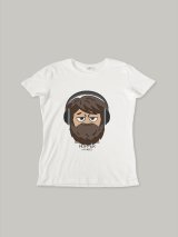 Чоловіча футболка, біла з принтом аватара Hopper 021 - Купити