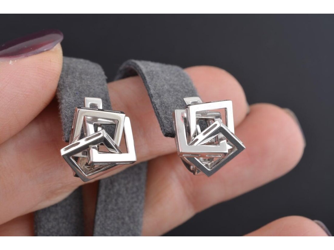 Сережки жіночі "Геометрія" - Фото5 Сережки жіночі "Геометрія"