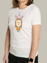 Жіноча футболка, біла з принтом аватара Hopper 056 - Футболки з принтами - Hopper