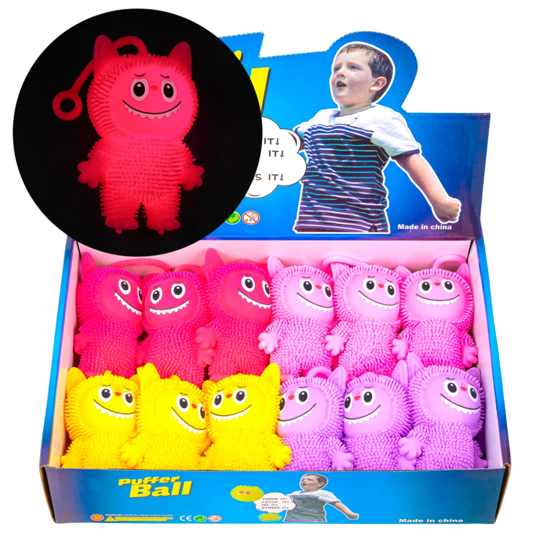 Їжачок Лабубу, що світиться 10,5 см